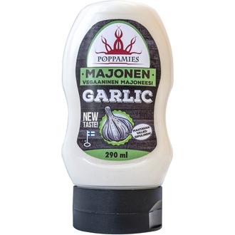Poppamies Majonen Garlic vegaaninen majoneesi 290ml kalorit ja ravintosisältö