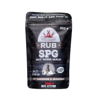Poppamies Rub SPG salt-pepper-garlic mausteseos 200g
