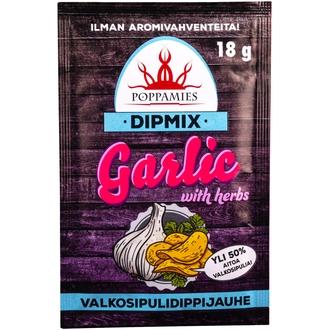 Poppamies Garlic with herbs dipmix dippijauhe 18g kalorit ja ravintosisältö - 330 kcal