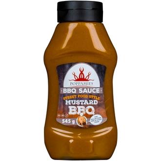 Poppamies BBQ Sauce Mustard BBQ grillikastike 545g kalorit ja ravintosisältö - 113 kcal