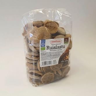 FinnSnack Ruislastu luomu 250g kalorit ja ravintosisältö