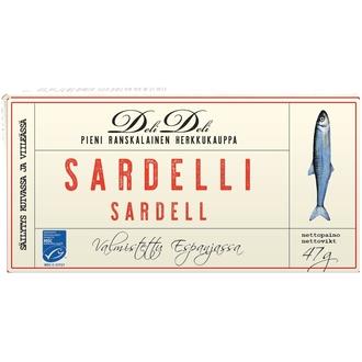 DeliDeli MSC Sardelli kalorit ja ravintosisältö - 158 kcal