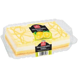 Satumaista Sitruunarahkakakku 370 g kalorit ja ravintosisältö