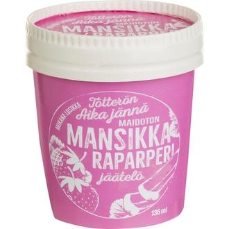 Tötterö 136Ml Mansikka-Raparperijäätelö Vegaaninen kalorit ja ravintosisältö