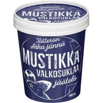 Tötterö 500Ml Mustikkajäätelö Valkosuklaakastikkeella kalorit ja ravintosisältö - 210 kcal