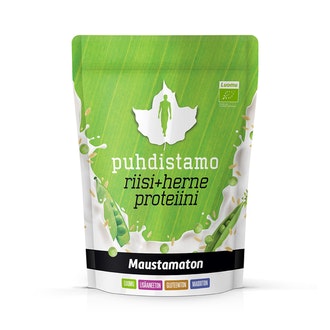 Puhdistamo riisi+herneproteiini maustamaton 600g luomu kalorit ja ravintosisältö - 425 kcal