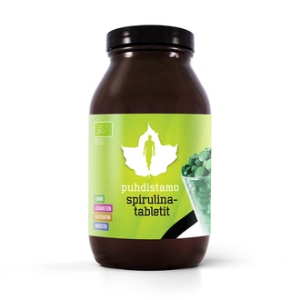 Puhdistamo Spirulina tabletit 100g kalorit ja ravintosisältö - 360 kcal