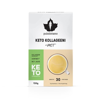 Puhdistamo Keto Kollageeni+MCT 150g kalorit ja ravintosisältö - 415 kcal