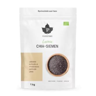 Puhdistamo Luomu chia-siemenet 1kg