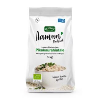 Viljatuote Luomu Gluteeniton Pikakaurahiutale 1kg kalorit ja ravintosisältö - 382 kcal