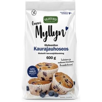 Virtasalmen Viljatuote Gluteeniton Kaurajauhoseos 600g kalorit ja ravintosisältö