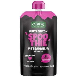Gluteeniton Spoothie Metsämarjavälipala 120g kalorit ja ravintosisältö - 57 kcal