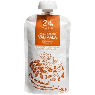 VALO24h Taateli-kaakao -välipala 120 g kalorit ja ravintosisältö