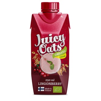 Juicy Oats puolukka-kaurajuoma 250ml luomu kalorit ja ravintosisältö