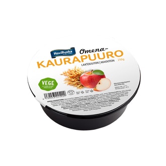 HoviRuoka Vege omena-kaurapuuro 250g kalorit ja ravintosisältö - 76 kcal