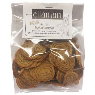 Eilamari Siirin sokerikorppu 150 g, gluteeniton kaneli-sokeripullalastu kalorit ja ravintosisältö - 333 kcal