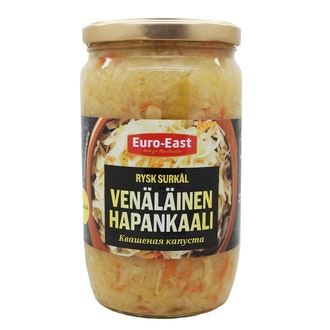 Euro-East venäläinen hapankaali 680g kalorit ja ravintosisältö - 17 kcal