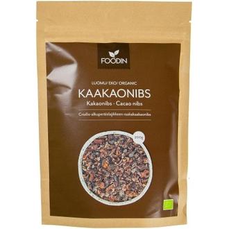 Foodin Kaakaonibs Luomu 200g kalorit ja ravintosisältö - 588 kcal