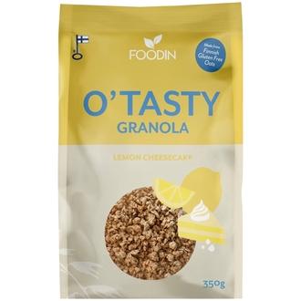 Foodin O`Tasty Sitruuna-Kauragranola 350g kalorit ja ravintosisältö - 439 kcal