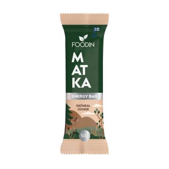 Foodin Matka Energiapatukka Oatmeal Cookie 50g kalorit ja ravintosisältö - 347 kcal