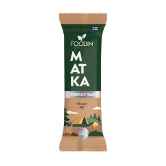 Foodin Matka Energiapatukka Pecan Pie 50g kalorit ja ravintosisältö - 363 kcal