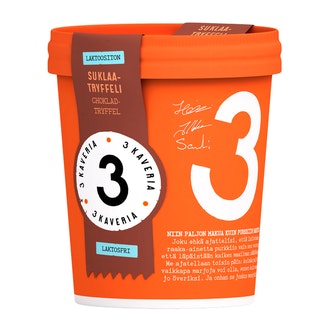 3 Kaverin jäätelö 500ml suklaatryffeli laktoositon kalorit ja ravintosisältö