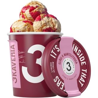 3 Kaveria Laktoositon Glögi & Mantelitosca jäätelö 500ml/400g kalorit ja ravintosisältö