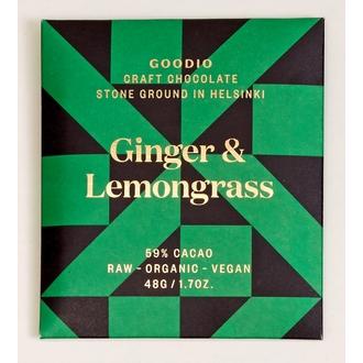 Goodio 48G Ginger & Lemongrass 59% Suklaa kalorit ja ravintosisältö