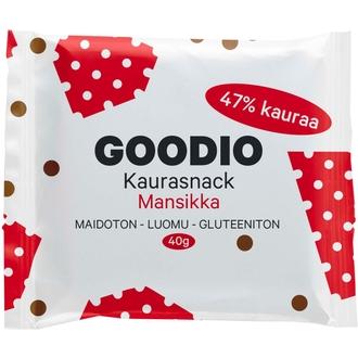 Goodio 40g Luomu Oat Bites Snack Bar Mansikka kalorit ja ravintosisältö