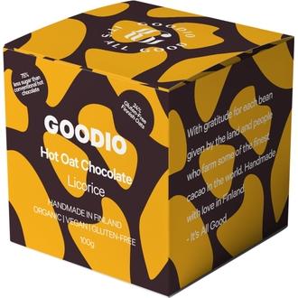 Goodio Lakritsi kaurasuklaarouhe luomu 100g kalorit ja ravintosisältö - 552 kcal