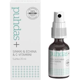 Puhdas+ Sinkki&amp;Echina&amp;C-Vitamiinisuihke 20Ml
