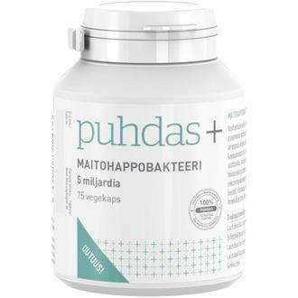 Puhdas + Maitohappobakteeri 5 Mrd 75Kaps