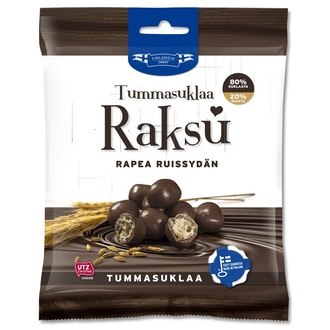 FC 150g Raksu tummasuklaa UTZ kalorit ja ravintosisältö - 479 kcal