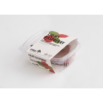 GreenStreet Liq My Raspberry vadelma-suklaa-lakritsi raakakakku 100g vegaaninen pakaste kalorit ja ravintosisältö - 328 kcal