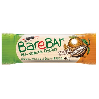 Barebar Natural Energy Bar 40g appelsiini-raakakaakao kalorit ja ravintosisältö