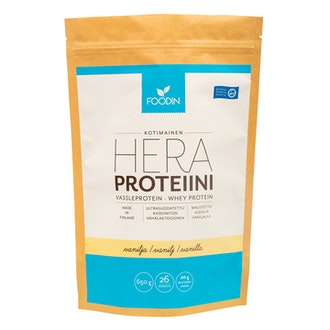 Foodin Heraproteiini 650g Vanilja kalorit ja ravintosisältö