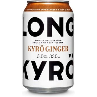 Kyrö Ginger 5,0 til-% long drink 0,33 l tölkki kalorit ja ravintosisältö