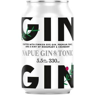 Kyrö Gin & Tonic 5,5 til-% 0,33 l long drink tölkki kalorit ja ravintosisältö