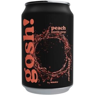 Gosh! Peach Soda Pop 0,33l tlk virvoitusjuoma kalorit ja ravintosisältö
