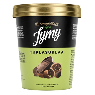 Jymy jäätelö 500ml tuplasuklaa vegaaninen kalorit ja ravintosisältö