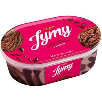 Jymy Vaalea ja Tumma Suklaa vegaaninen jäätelö 900ml kalorit ja ravintosisältö