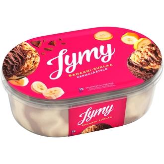 Jymy Banaani-Suklaa Kermajäätelö 900ml kalorit ja ravintosisältö