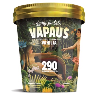 Jymy Vapaus 500ml vanilja jäätelö kalorit ja ravintosisältö