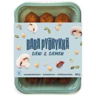 Baba Pyörykkä Sieni & siemen 200g kalorit ja ravintosisältö