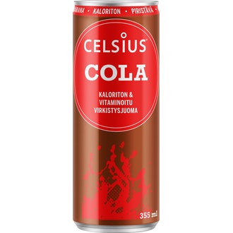 Celsius 355ml cola kalorit ja ravintosisältö