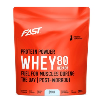 Fast hera80 500g maustamaton kalorit ja ravintosisältö
