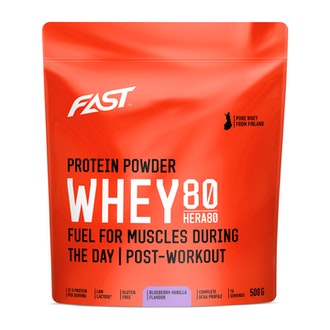 Fast hera80 500g mustikka-vanilja kalorit ja ravintosisältö