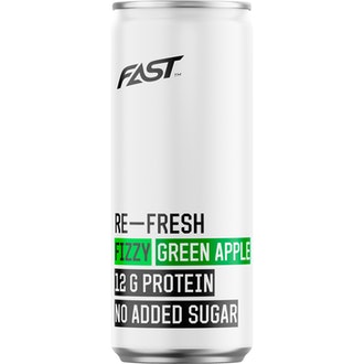 Fast Re-Fresh Protein Fizzy Green Apple 0,33l kalorit ja ravintosisältö