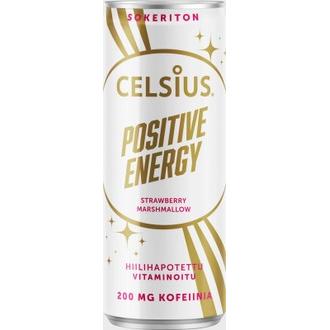 Celsius Positive Energy 0,355l strawberry-marshmallow kalorit ja ravintosisältö
