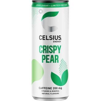 CELSIUS Crispy Pear energiajuoma 355 ml kalorit ja ravintosisältö